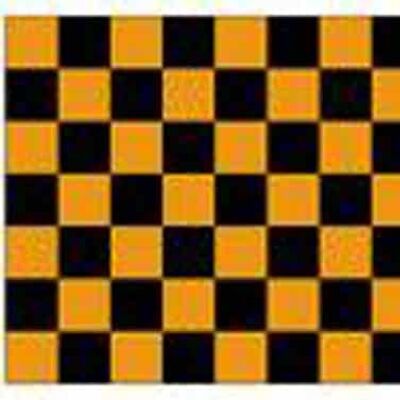 Checkered Tangerine/Black