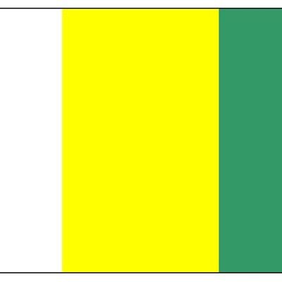 Donegal - White/Yellow/Green Vertical Stripe