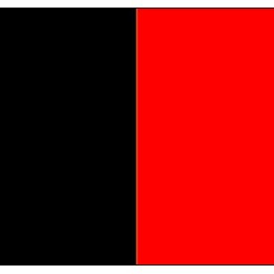 Down - Black/Red Vertical Stripe