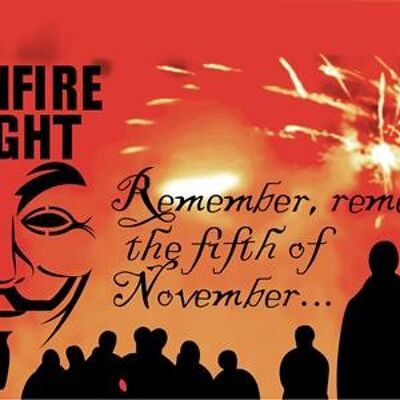 Guy Fawkes - Remember Remember the 5th of November - Bonfire Night 5'x3'