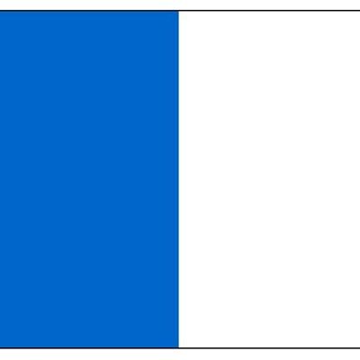 Laois - White/Blue Vertical Stripe