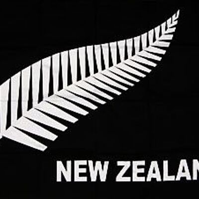 New Zealand Black with Fern 5' x 3'
