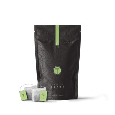 WAKE UP DETOX Thé Bio Sachets *Mousselines - 21 jours - Matins Détox