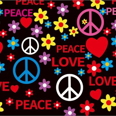 Peace, Love New 5'x3'