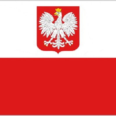 Poland with State Eagle 5' x 3'