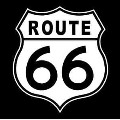 Route 66 (black) 5'x3'