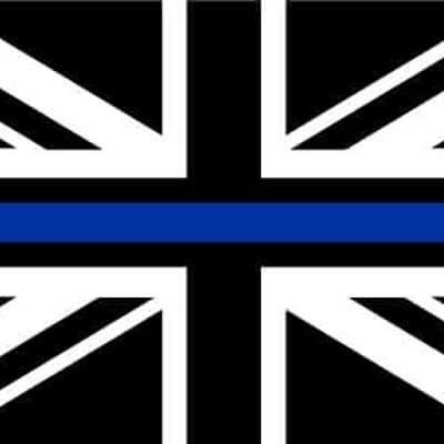 UK Thin Blue Line 5'x3' Flag of the UK