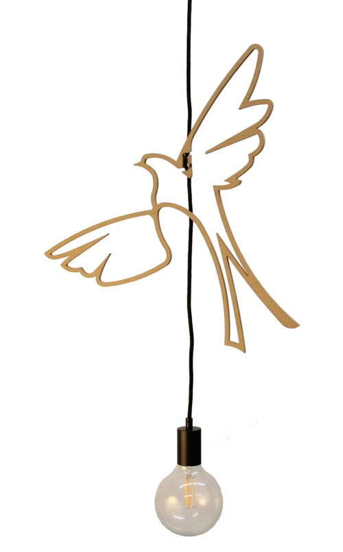 Suspension Bois Design Birds of paradise 50 cm