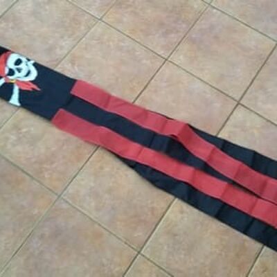 Skull and Scarf Windsock