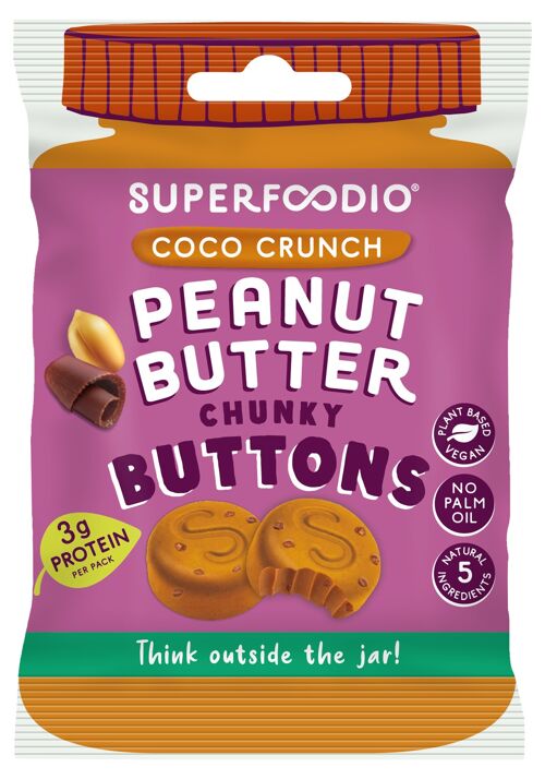 Peanut Butter Buttons - Coco Crunch (20g x 15 packs)