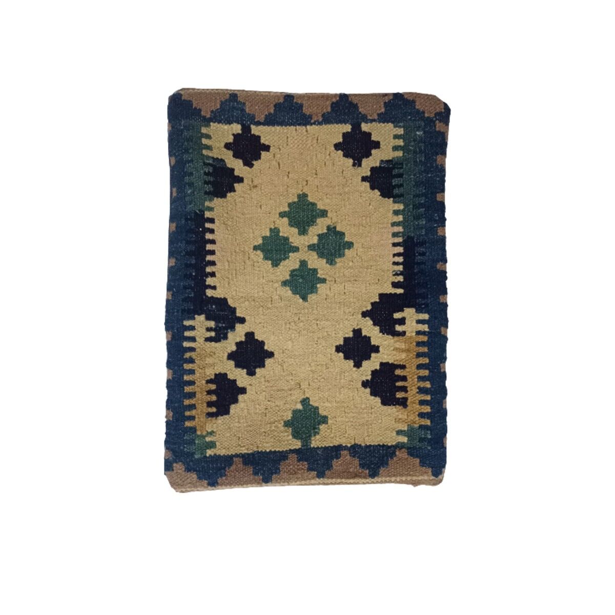 Fodera per cuscino con sandalo intrecciato a mano Kilim