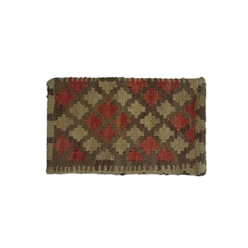 Housse de coussin Kilim en noyer tissé à la main 3