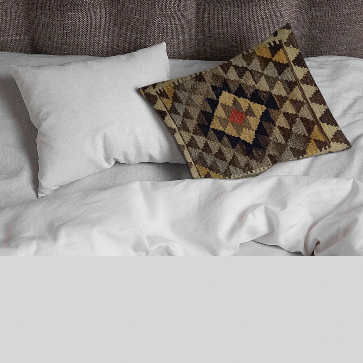 Fodera per cuscino in argilla Creek intrecciata a mano Kilim