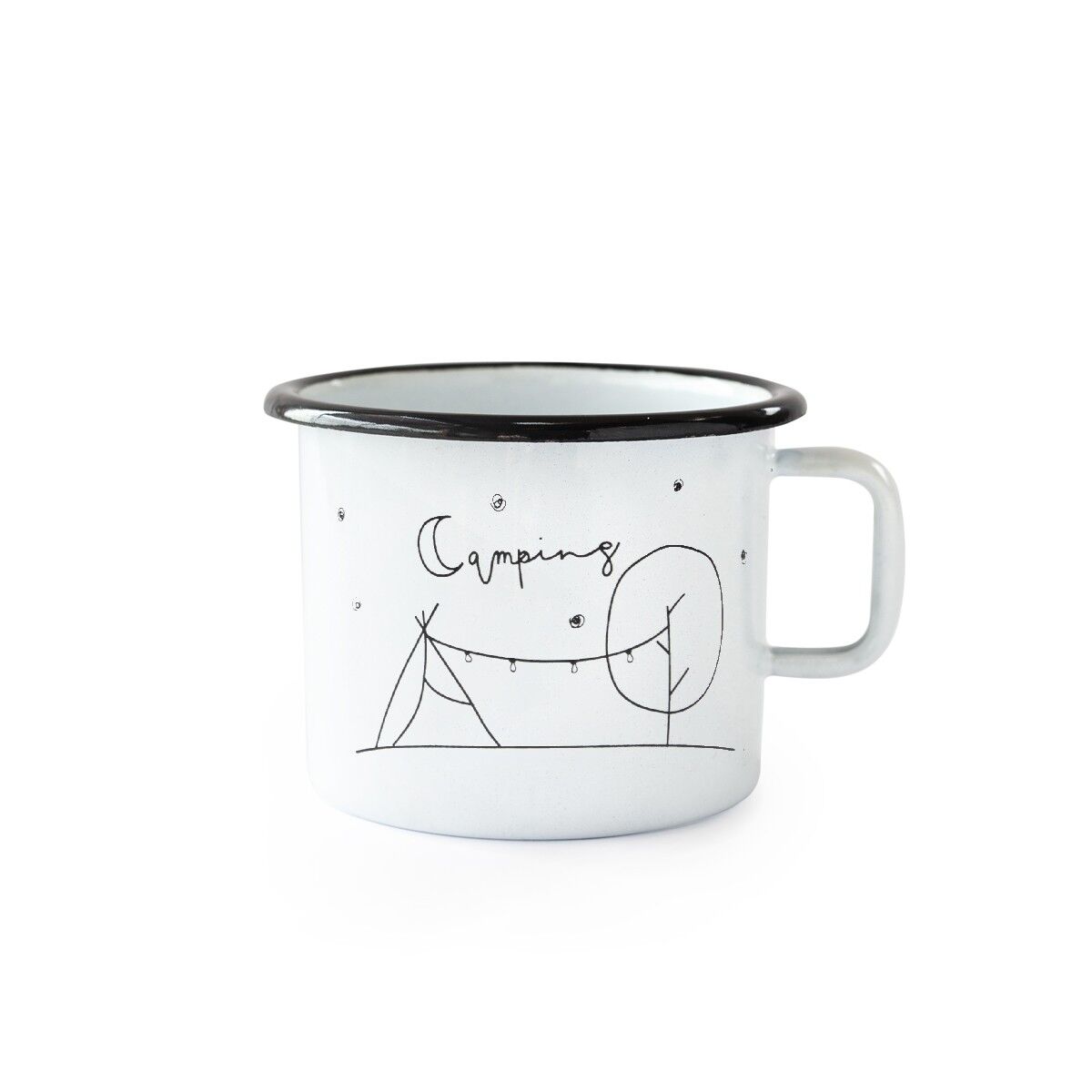 Taza esmaltada "Camping"