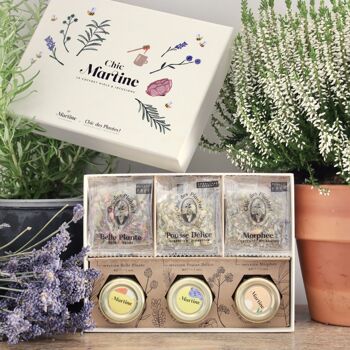 Chic Martine infusions & honey boxes 1