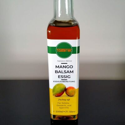 TasteTec Signature Edition Mango Balsam Essig 3%, 250ml Glasflasche