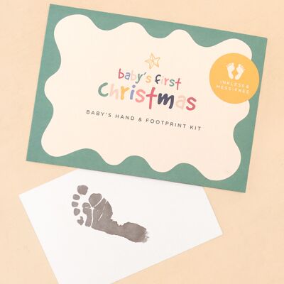 Hand- und Fußabdruck-Set für Babys erstes Weihnachtsfest
