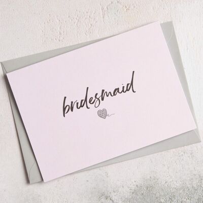 Greetings Card - Bridesmaid