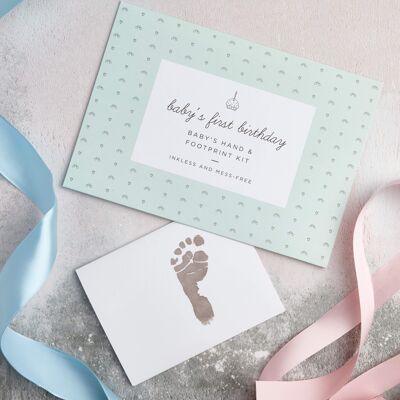 Hand- und Fußabdruck-Set zum ersten Geburtstag des Babys