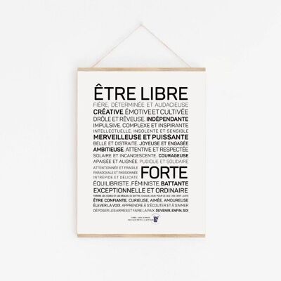 Poster Sii libero, diventa te stesso - A3