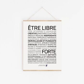 Affiche Être libre, devenir soi - A3