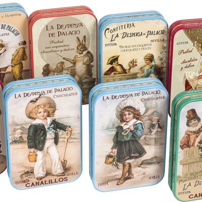 Lot de 10 boîtes de collection - Gaufrettes assorties