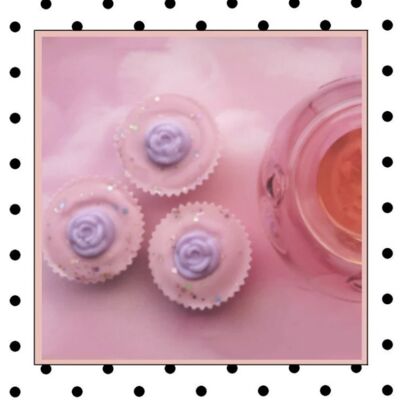 Rhubie Rose Soy Wax Melt Cupcake