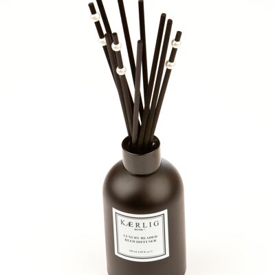 180ml Luxury Beaded Reed Diffuser - Black