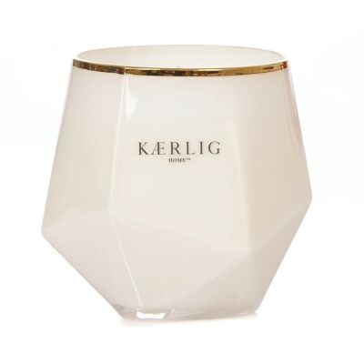 Luxury Picasso Candle in Kærlig Beauty Red Parfum  -  White Vessel