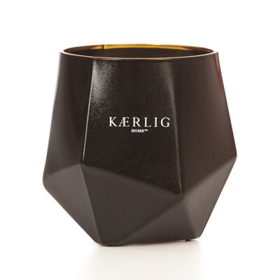 Gift-Boxed Luxury Picasso Candle in Kærlig Beauty Pink Parfum  -  Black Vessel
