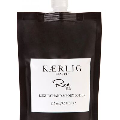 Refill Pouch of Red Silk Luxury Hand and Body Lotion