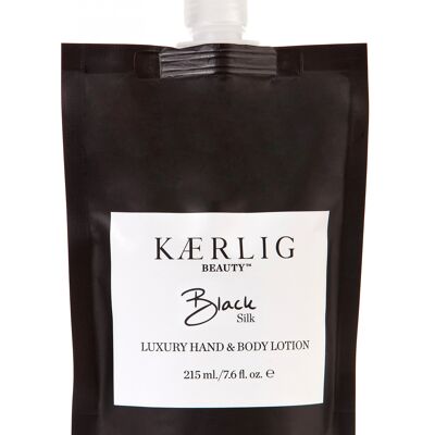 Refill Pouch of Black Silk Luxury Hand and Body Lotion