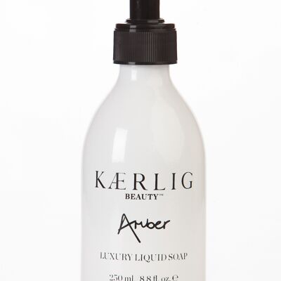 Luxury Liquid Soap in Kærlig Beauty Amber Parfum