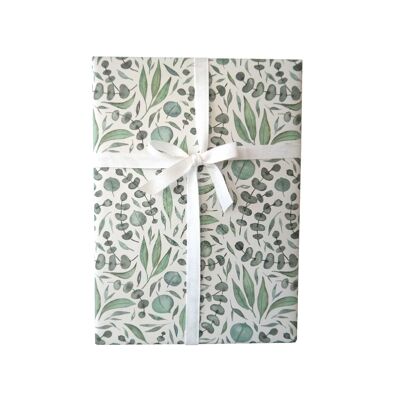 Wrapping paper, eucalyptus, sheet 50 x 70 cm
