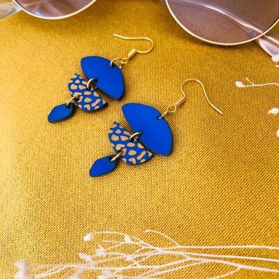 Boucles d'oreilles Clara bleu