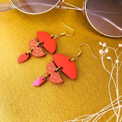 Boucles d'oreilles Clara orange