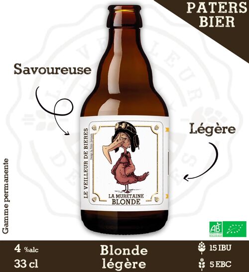 Le Veilleur de Bières bio - Patersbier blonde 33cl - 4%