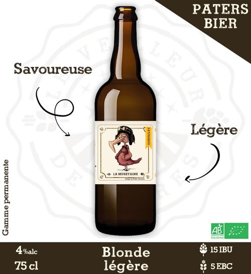 Le Veilleur de Bières bio - Patersbier blonde 75cl - 4%