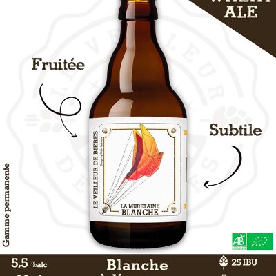 Le Veilleur de Bières bio - Wheat Ale Blanche Ananas 33cl 5,5%