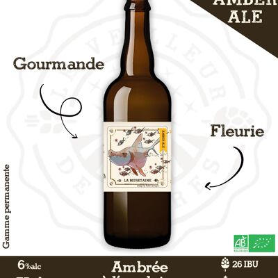 Le Veilleur de Bières bio - Amber Ale 75cl 6%