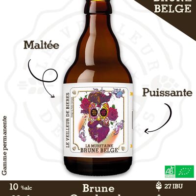 Cerveza Ecológica Watcher - Belga Marrón 33cl 10%