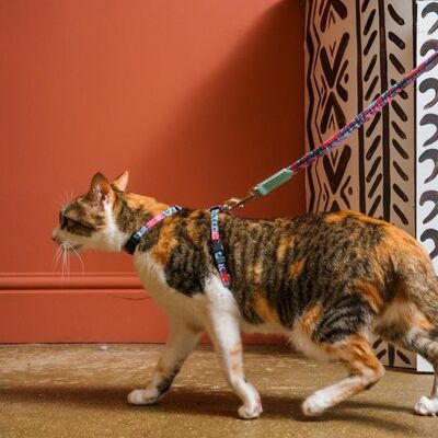 Mud Cloth Vegan Cat Harness