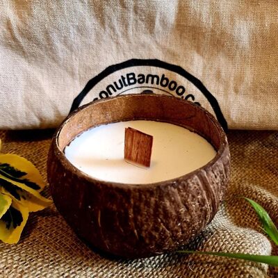 Soy Wax Coconut Shell Candle | Toasted Coconut