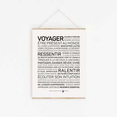 Affiche Voyager - A3