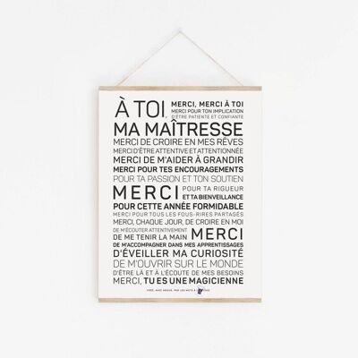 Affiche Maîtresse - A3