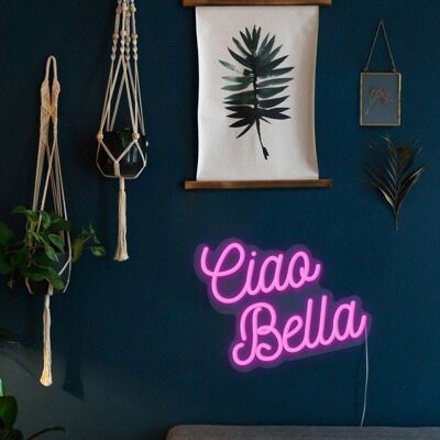 Neon Led Rosa Ciao Bella