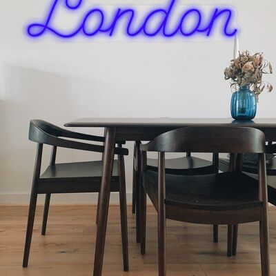 Neon-LED-Blau London