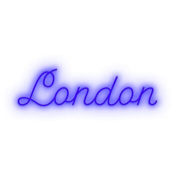 Néon Led Bleu London 2