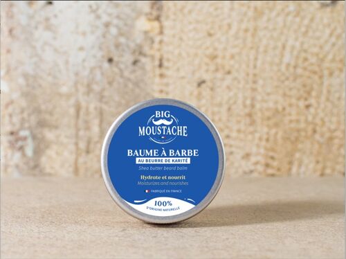 Baume à barbe 98% naturel - 50ml - Fabriqué en France 4BM00146