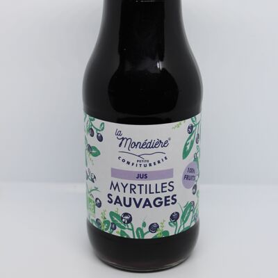 Jus 100% myrtille sauvage La Monédière 25cl